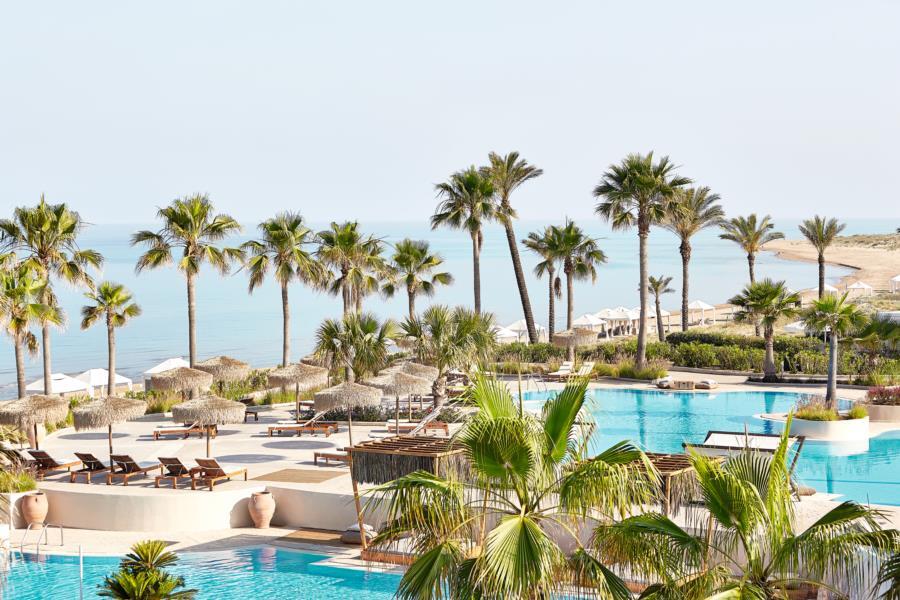 Grecotel Luxme Palms At Riviera Olympia & Aqua Park Лутра-Кіллініс Екстер'єр фото